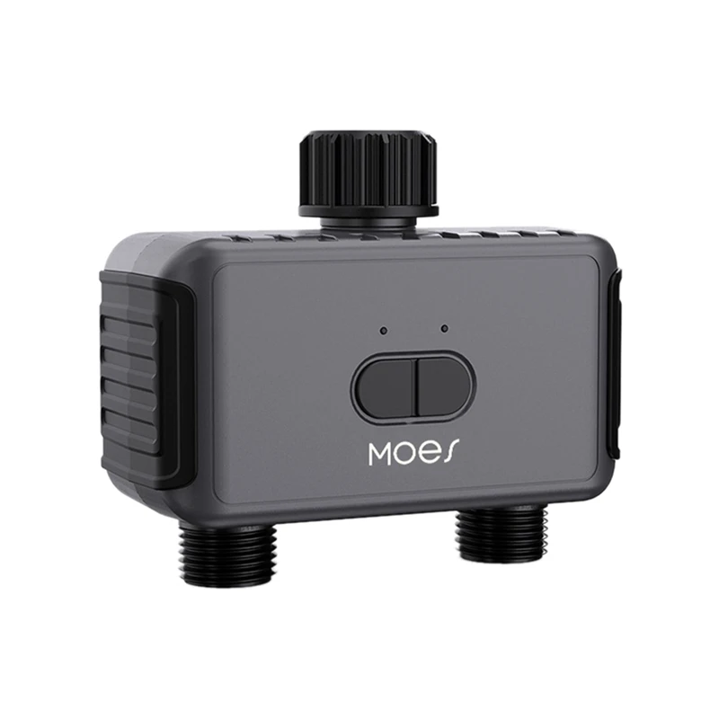 

MOES Bluetooth Smart Garden Sprinkler Water Timer 2 Way Rain Delay Filter Washer Programmable Automatic Irrigation Controller