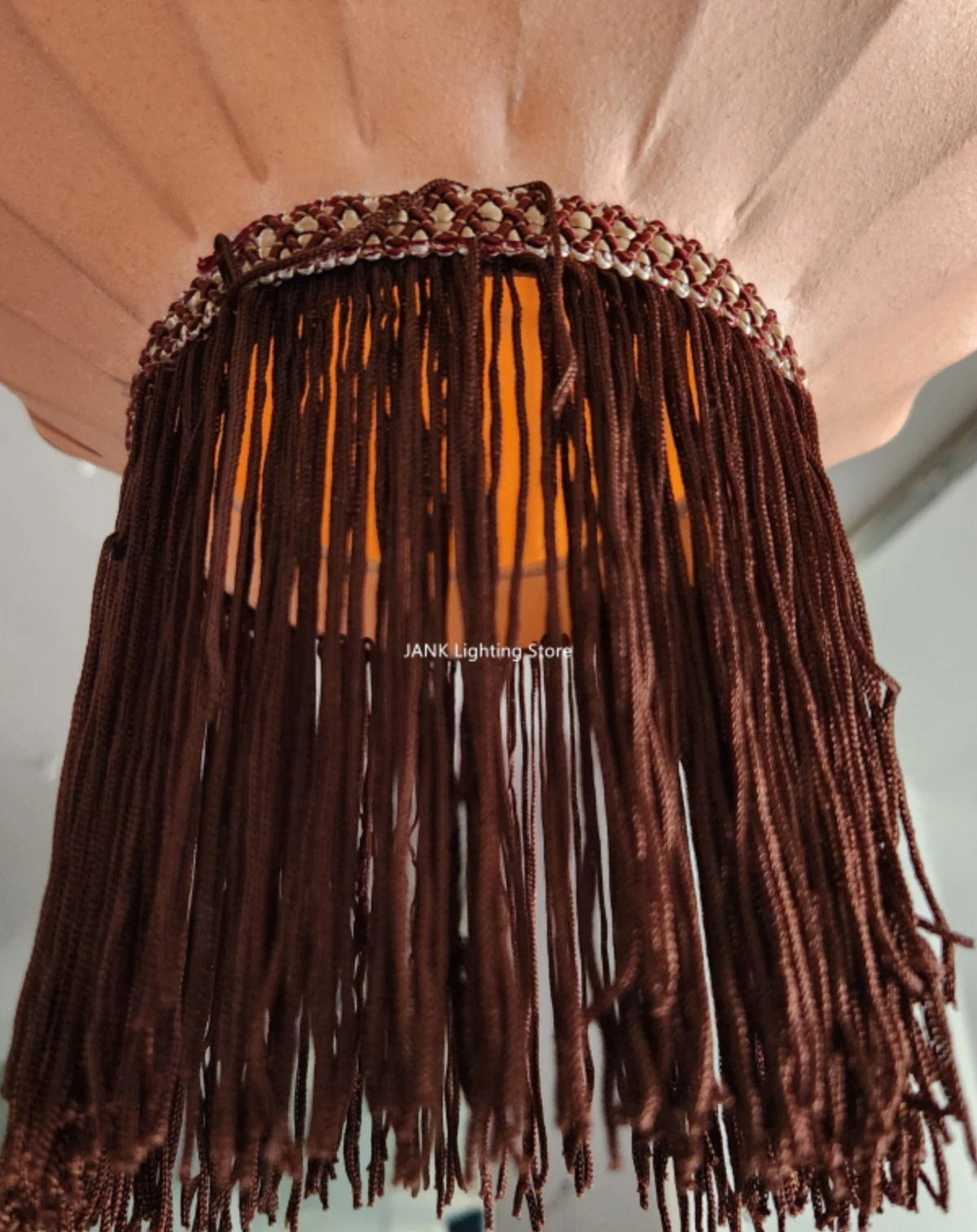 Traditionelle Laterne Malerei Pendel leuchte hand gefertigten Stoff Lampen schirm chinesische Laterne Hotel Bambus Dekor Restaurant Beleuchtung – Detail 15