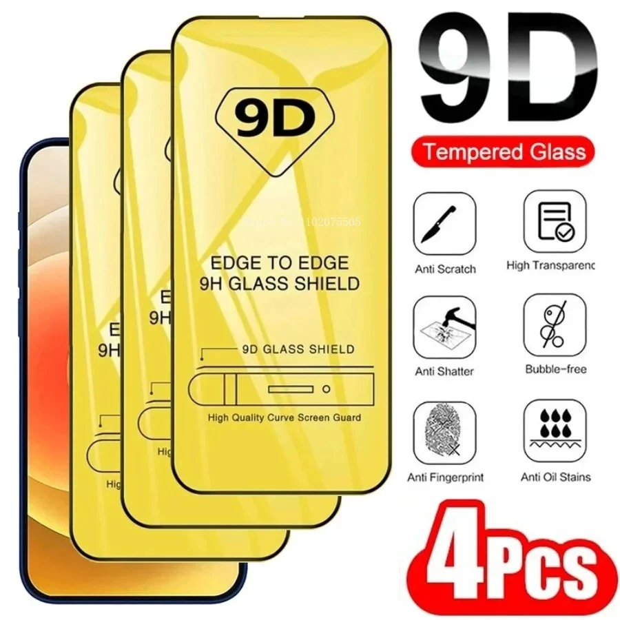 9D Защита экрана для Samsung S24 Ultra S22 S23 Plus S21 S20 FE A54 A34 A35 A05s A25 A53 A33 A13 A14 A52 A24 закаленное стекло
