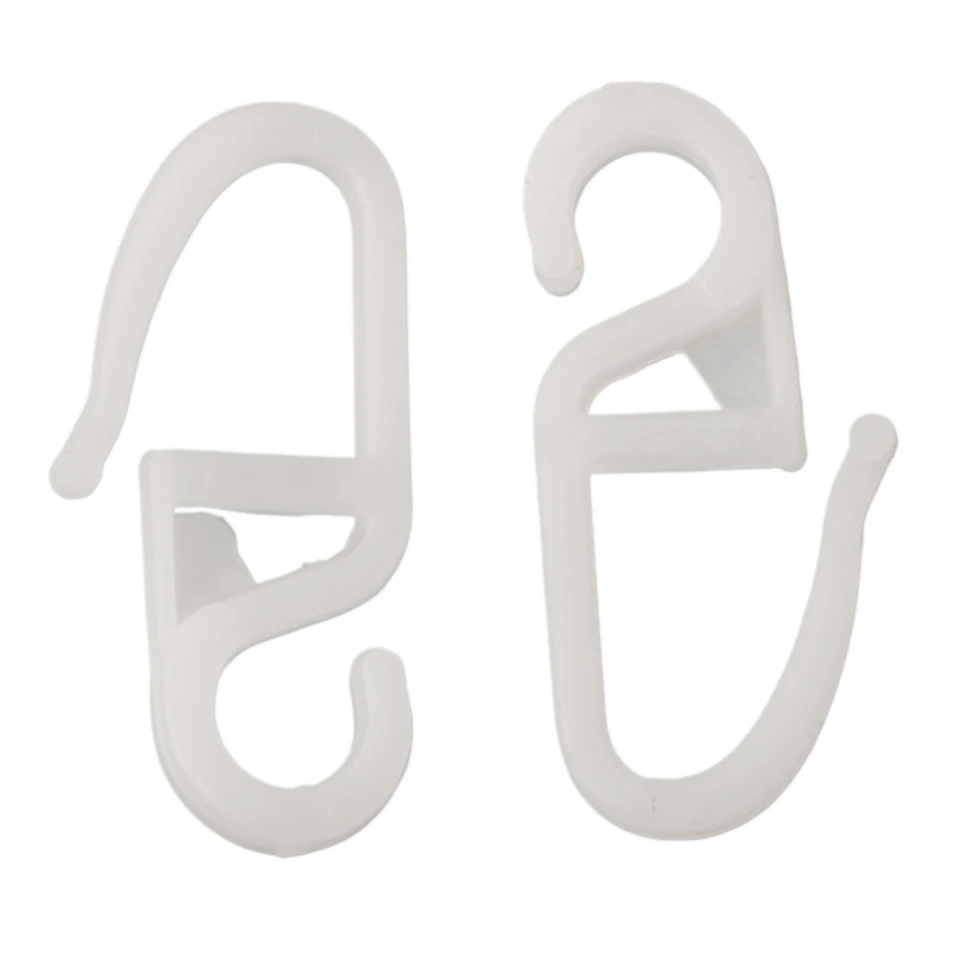 100 pezzi di guide per tende, ganci per tende in plastica bianca, ganci scorrevoli per binari per tende scorrevoli | Leroy Merlin