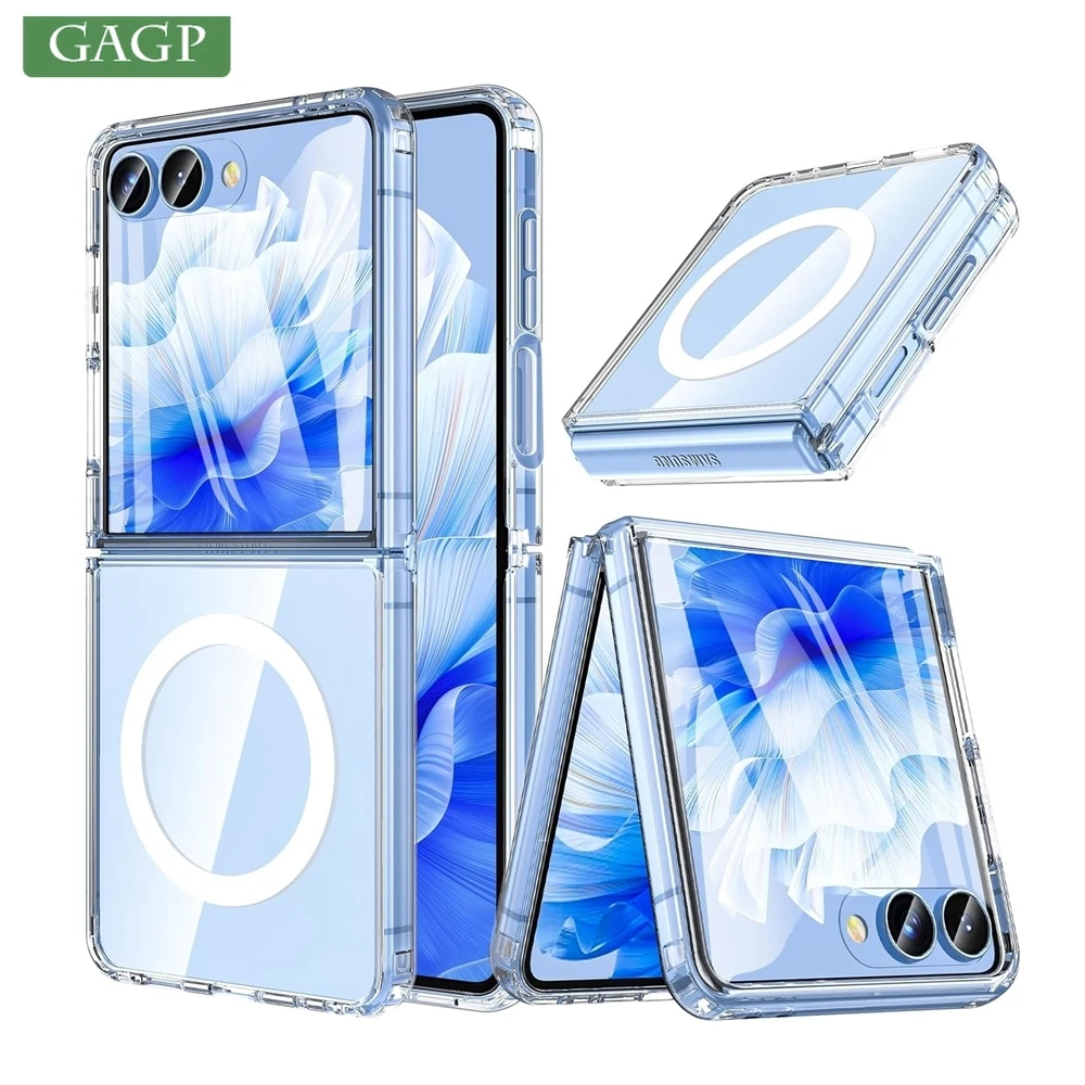Clear Shockproof Magnetic Phone Case with MagSafe Compatibility