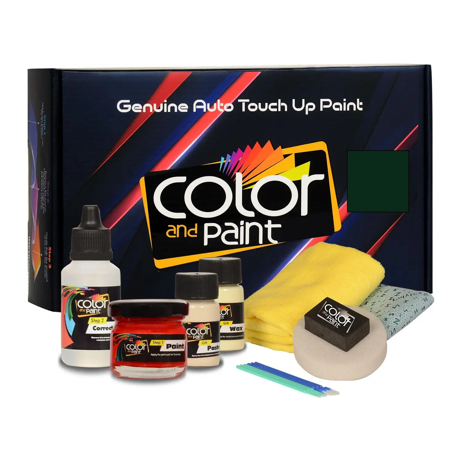 

Color and Paint compatible with Volkswagen Automotive Touch Up Paint - PATINAGRUEN - LR600 - Basic Care