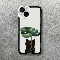 Adorable Black Cat Clear Phone Case - Soft Shell Cover - iPhone 16e 17 E (-1)