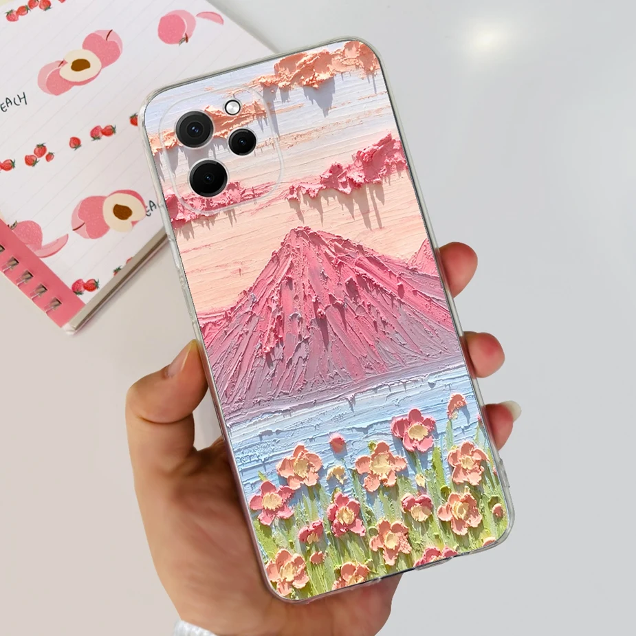 Stylish Painted Soft Silicone Phone Case - Huawei Nova Series