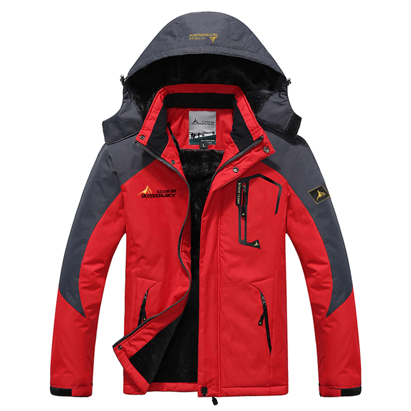 Men Mountain Waterproof Shell Jacket Snowboard Ski Windproof Jacket