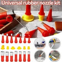 ALLGOOD Universal Integrated Rubber Nozzle Tool Kit Reusable Sealing Caulking Nozzle Coating Reusable Rubber Nozzle Tool Kit 1