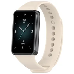 Premium Sports Silicone Strap Replacement Bracelet for Smartwatch Wristband Accessories (Beige)