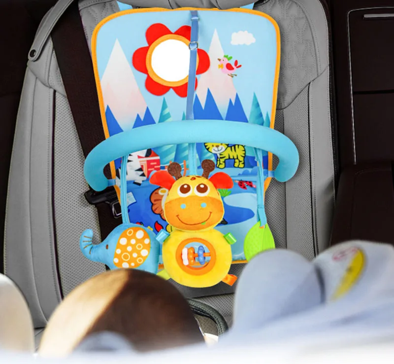 Black White View Back Seat Mirror Baby Car Mirror Safety Seat Headrest Rearview Baby Facing Rear Ward Car Kids Monitor