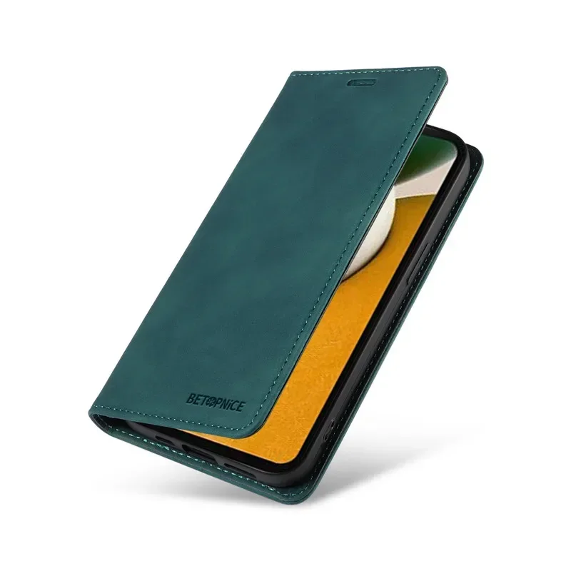Secure Leather Wallet Flip Case with Card Holder