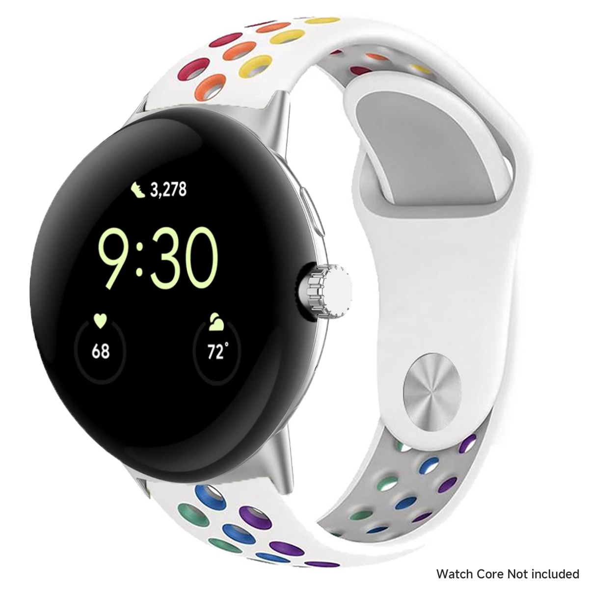 Breathable Silicone Sports Band for Google Pixel Watch - 41mm & 45mm Accessory Bracelet
