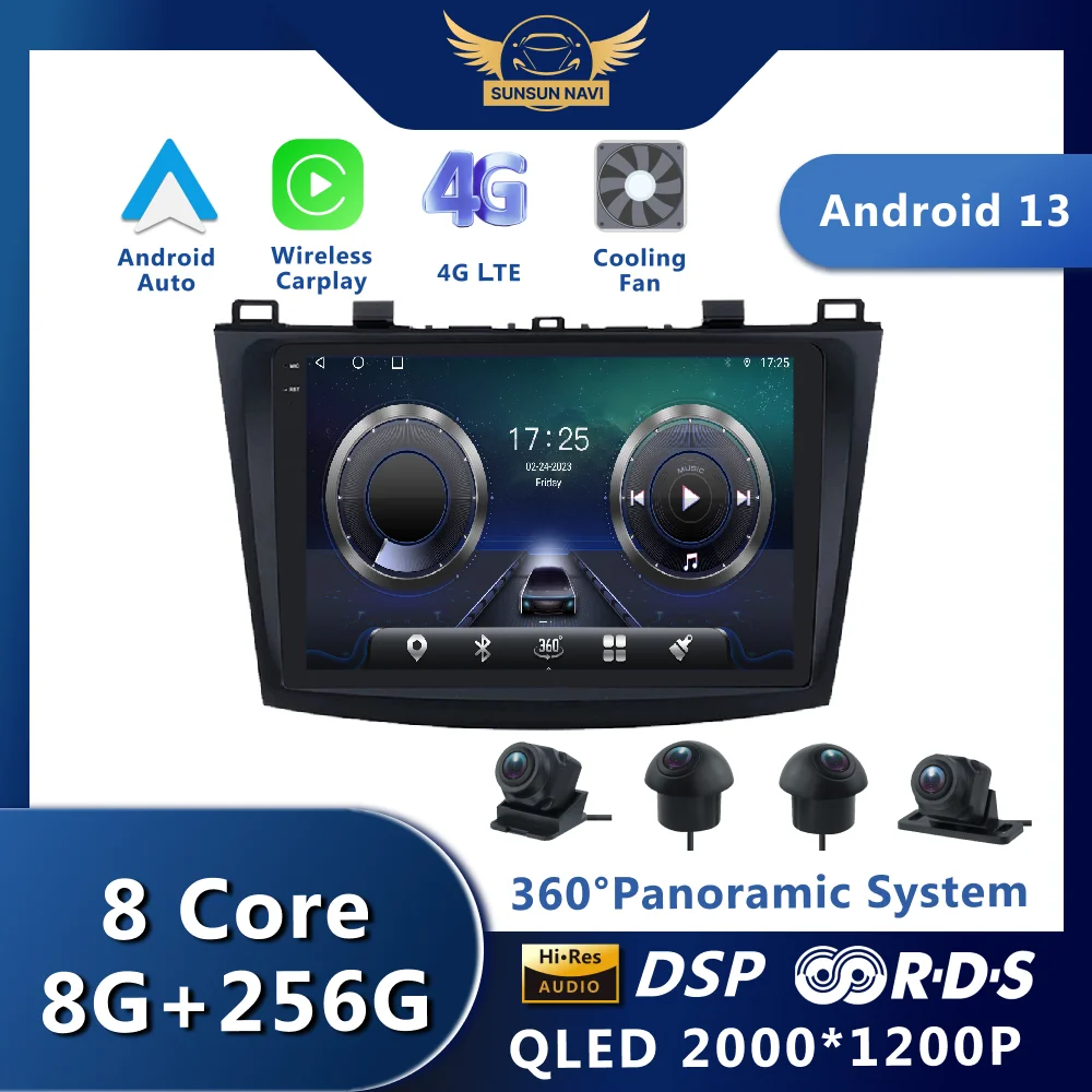Android 11 For Mazda 3 Ii For Mazda3 Bl 2009 2013 Car Radio Stereo