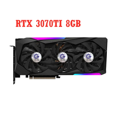 

C CCTING RTX 3070 Ti Графика NVIDIA RTX 3070Ti GPU 19000 МГц GDDR6X 256bit 8pin + 8pin HDCP GDDR6X RTX 3070Ti GDDR6X для GIGABYTE