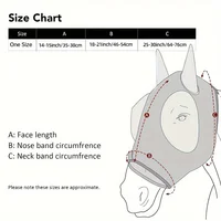 Top Quality Fly Mask For Horses, Breathable Summer Protection With Blue Star Flag Design 2