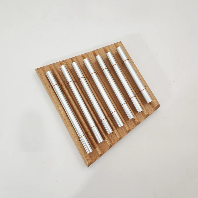 7-Tone Wooden Chimes with Mallet Percussion Instrument for Prayer Yoga Meditation Musical Chime Toy for Children Reminder Bell meditation chimes