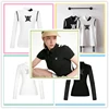 Spring/Summer Korean Golf Wear Women's Short/Long Sleeve Polo Women's Sports Slim Fit Elastic Breathable Sweating Tennis T-shirt 1
