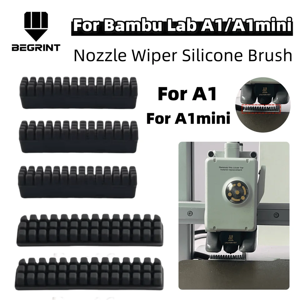 6 Spazzole Per Ugelli In Silicone Per Stampante 3D Bambu Lab A1, Per 6 Spazzole Per Ugelli In Silicone Per Stampante 3D Bambu Lab A1, Per