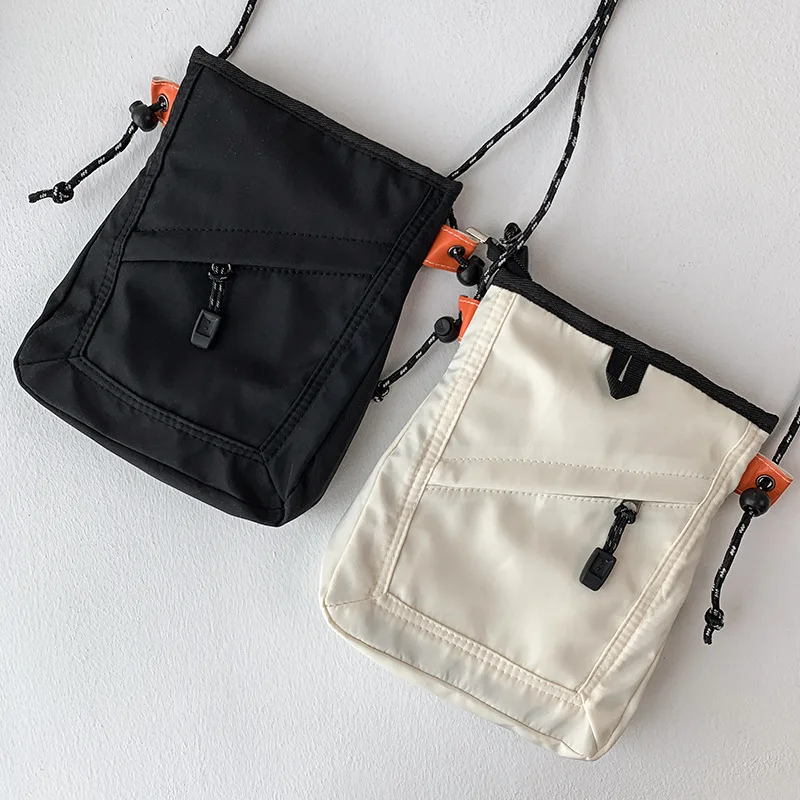 

Men Women Neutral Tooling Wind Small Square Bag Trend Japanese and Korean Students Fresh Cross-body Phone Canvas Bags for Women