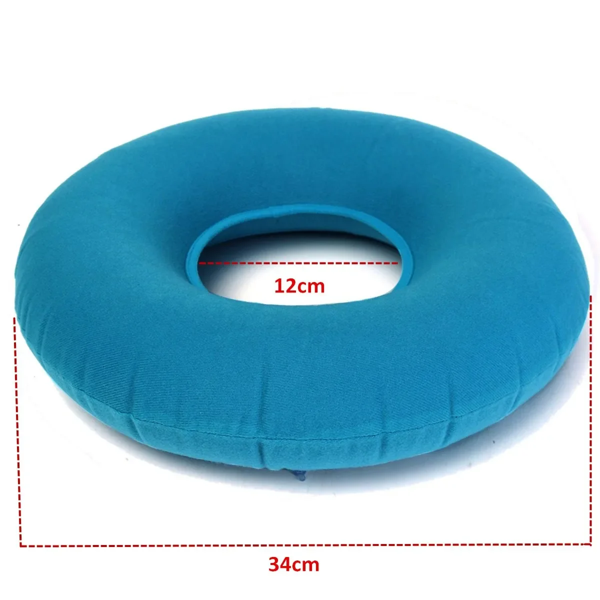 Inflatable Hemorrhoid Pillow Rubber Ring Round Seat Cushion Medical Donut 34cm