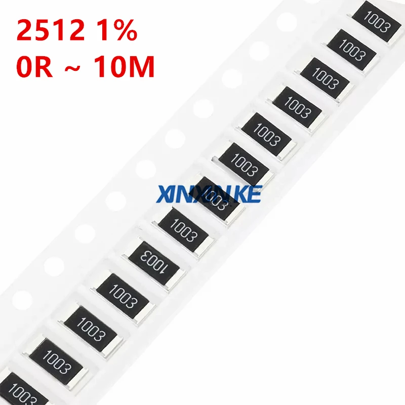 50PCS 2512 1% 0R ~ 10M SMD Chip Resistor 1.3 2.2 4.7 7.5 8.2 12 39 56 62 110 ohm R001 R010 R100 R020 1R 10R 100R 1K 10K 100K 1M 50pcs 2010 5% smd resistor 0ohm 1r 10m 10 22 33 36 62 100r 220 ohm 1k 10k 100k 30k 33k 1m chip fixed resistance 3 4w