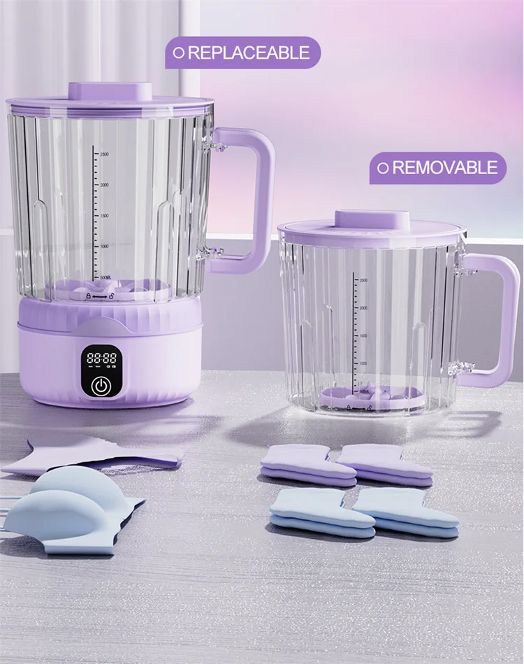 Description Picture 3 of itemU9 portable wireless mini single/double cup small washing machine, 4000mAh, suitable for family travel underwear washing cups.