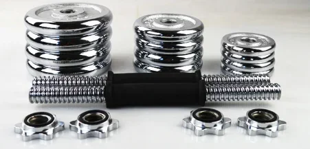 IN STOCK Chromed gift box adjustable dumbbell kit de pesas 20 kg mancuernas pesas ajustable plating Dumbbells