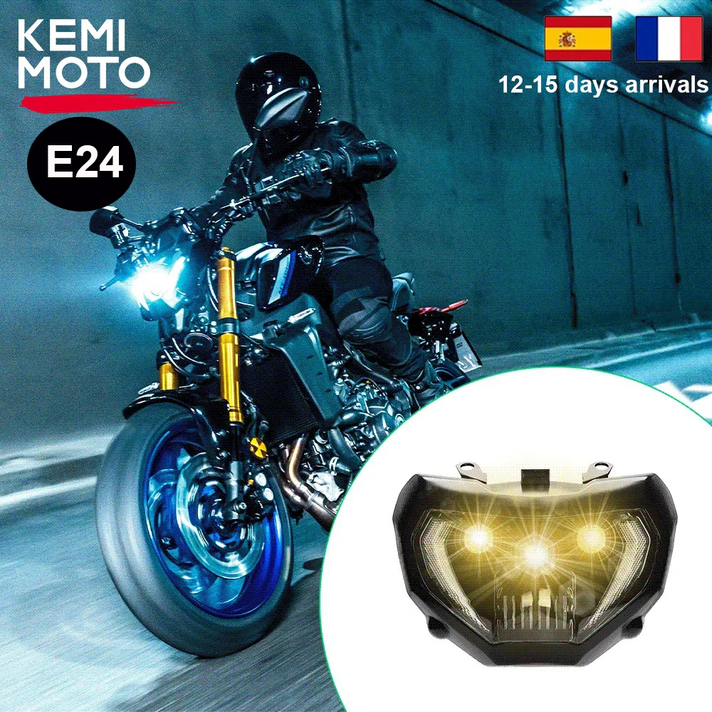 

Headlight MT 07 Motorcycle Headlight DRL LED Lamp Waterproof For Yamaha MT07 MT-07 FZ 07 FZ07 2017 2018 2019 Headlamp Assembly