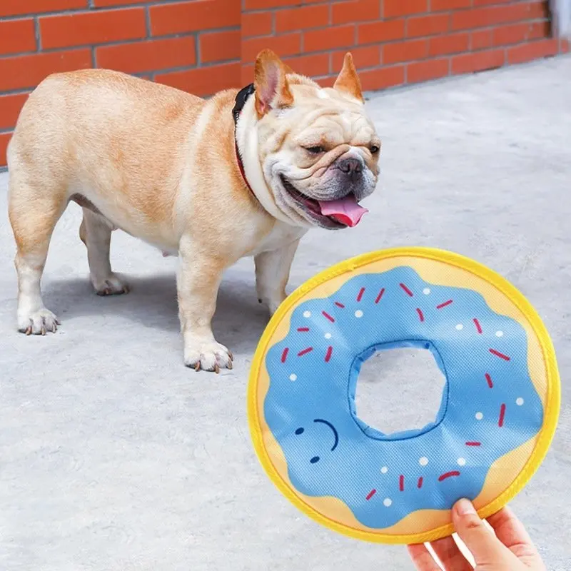 Dog donuts, noisy paper toys, outdoor interactive, squeaking sound, bite resistant, suitable for small and medium-sized dogs 6