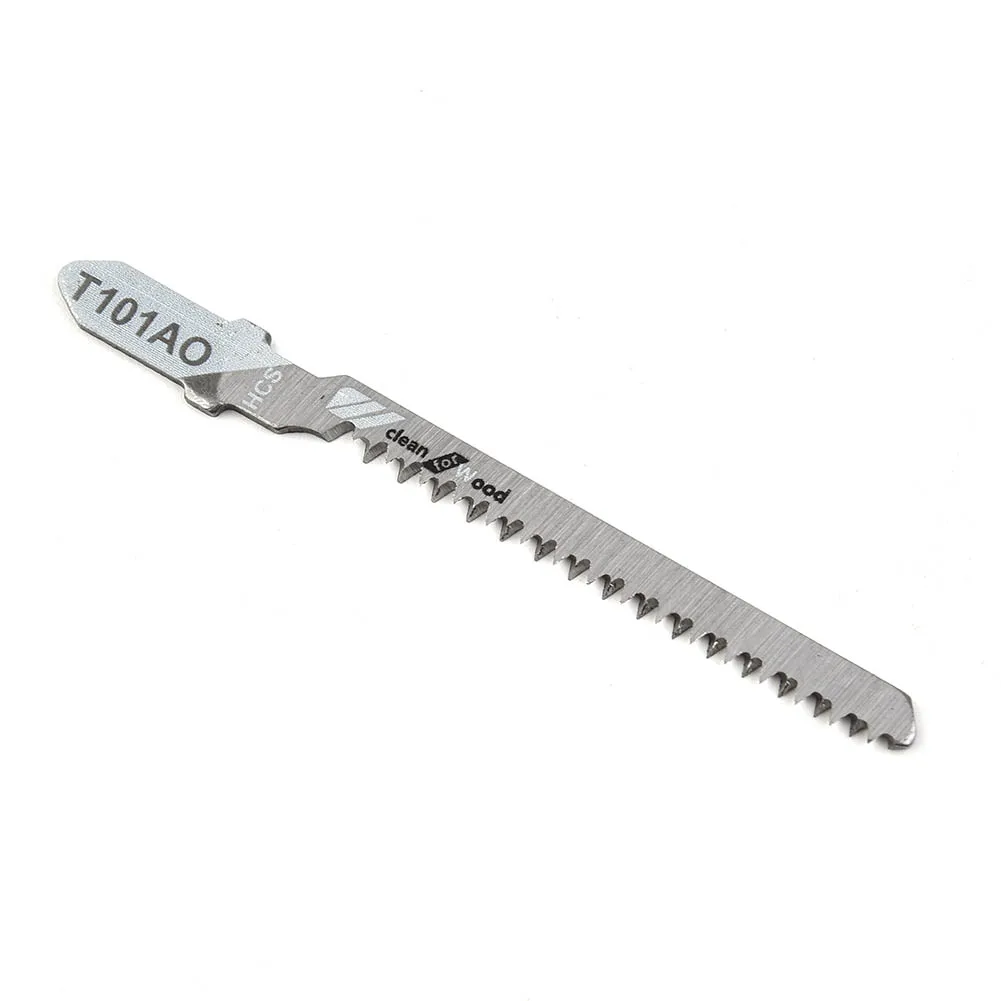 

5pcs Saw Blades T101AO HCS Steel T-Shank Jigsaw Blades Curve Cutting Tool For Wood Plastic Straight Cutting Assorted Blades
