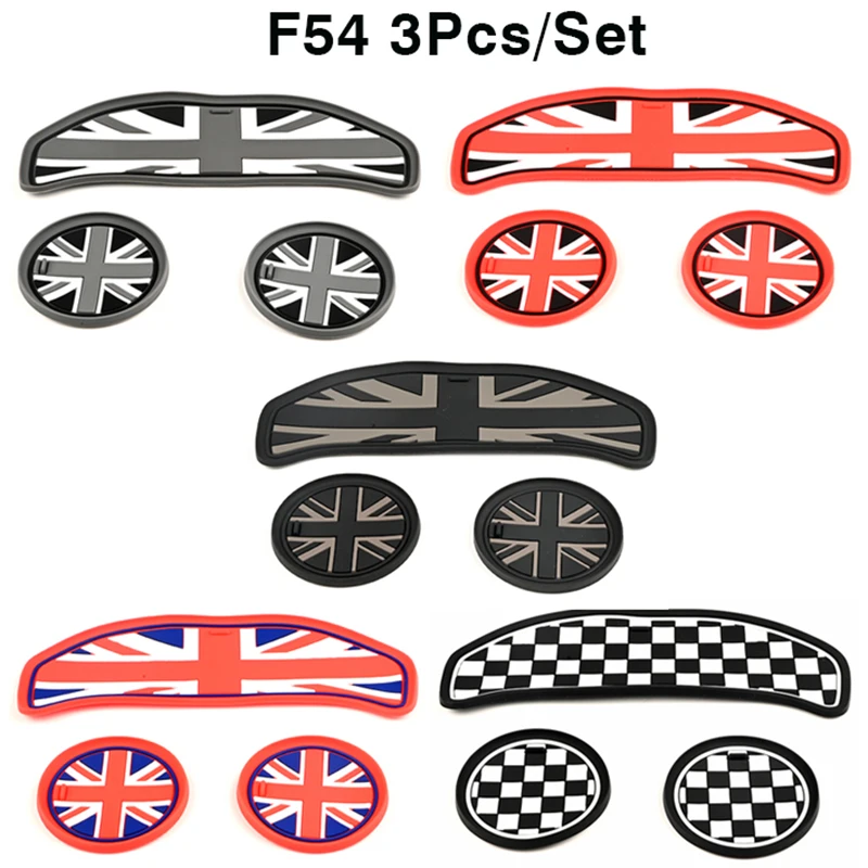 Car Cup Cushion Storage Groove Coaster Non-slip Mat Pad For Mini Cooper S JCW Clubman F54 F55 F56 F60 Countryman
