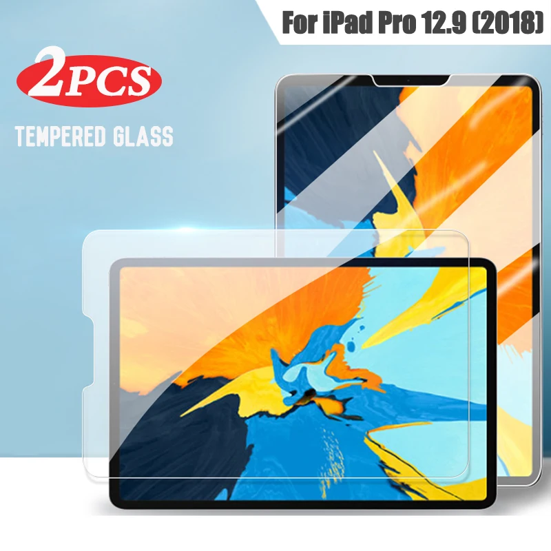 9H Tempered Glass Screen Protector For iPad Pro 12.9 2018 Glass Protector 12.9'' 2018 A2014 A1895 Anti Scratch Protective Film for apple ipad 5th gen 2017 ipad 6th gen 2018 9 7 9h tablet screen protector protective film anti fingerprint tempered glass