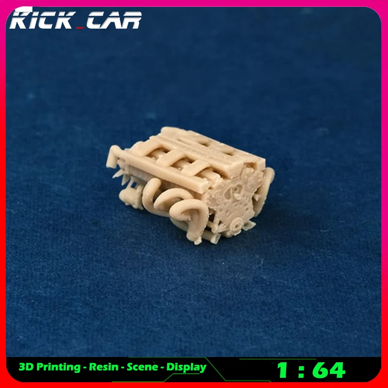 Kicarmod 1/64 Fahrzeug Motor Modell Auto Diorama Ungefärbtes Harz Garage Szene Reparatur Werkzeuge Dekoration Simulation Szene Spielzeug – Detail 26