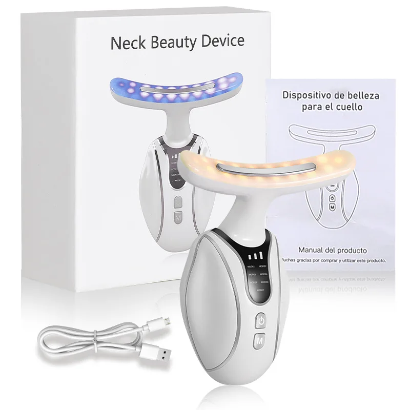 EMS Microcurrent Sonic Vibration Massage Beauty Device Electric Face Neck Skincare Tool Facial Lifting Skin Tighten Massager