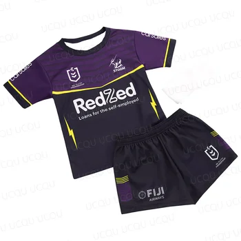 Melbourne Storm 2025 Family Set Rugby Jersey Outfit  Australia Matching Clothes Men Women Kids Parent Child