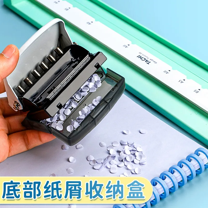 Adjustable Metal 6 Hole Punch Loose Leaf Puncher For A3 A4 A5 B4 B5 Paper  Cutter Puncher School Office Binding Stationery - AliExpress