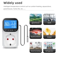 Digital Temperature Controller Socket Outlet EU Plug Thermostat With Timer Sensor Probe Heating Cooling Switch 16A Backlight - Image 3