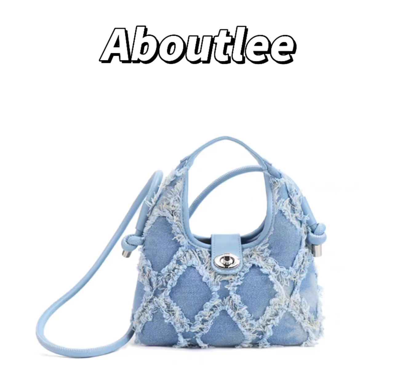 Trim Denim Hobo Bag, Trendy Shoulder Bag With Coin Purse, Argyle Pattern  Underarm Purse - Temu Germany