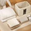 Foldable Large Capacity Clothing Storage Box Single Window Visible Fabric Dustproof Moisture-proof Multi-purpose Storage Box 3