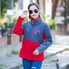 Plus Size Women's Sweatershirt Plush Thickened Young And Middle-aged Fleece Coat Female Blouse Loose Zip Embroidered Jacket 3
