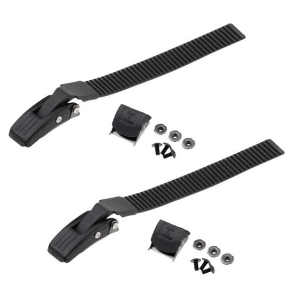 2 Sets Roller Skates Strap Fastening Straps Inline Skate Strap Buckle With Clamp Screws Nut Replacement