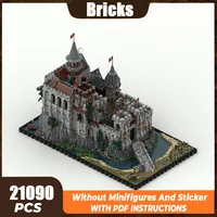 Moc Building Bricks Street View Challenge Medieval Castle Technology Modular Blocks Holiday Gifts Toys For Children DIY Sets 1