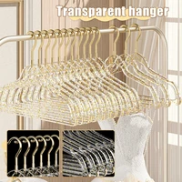 10/20pcs Clear Acrylic Hangers Non-Slip Plastic Transparent Flash Closet Organizer Save Space Camisole Skirts Dressing Storage 1