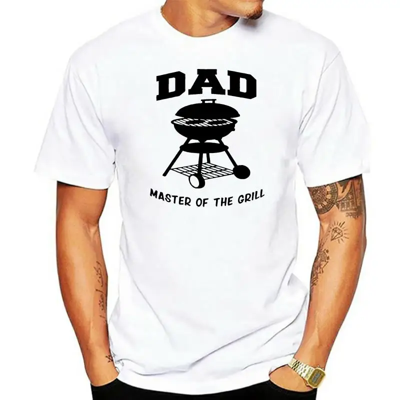 Papà Master Of The Grill Weber Bbq Bar B Que Fathers Day Gift Tee Shirt