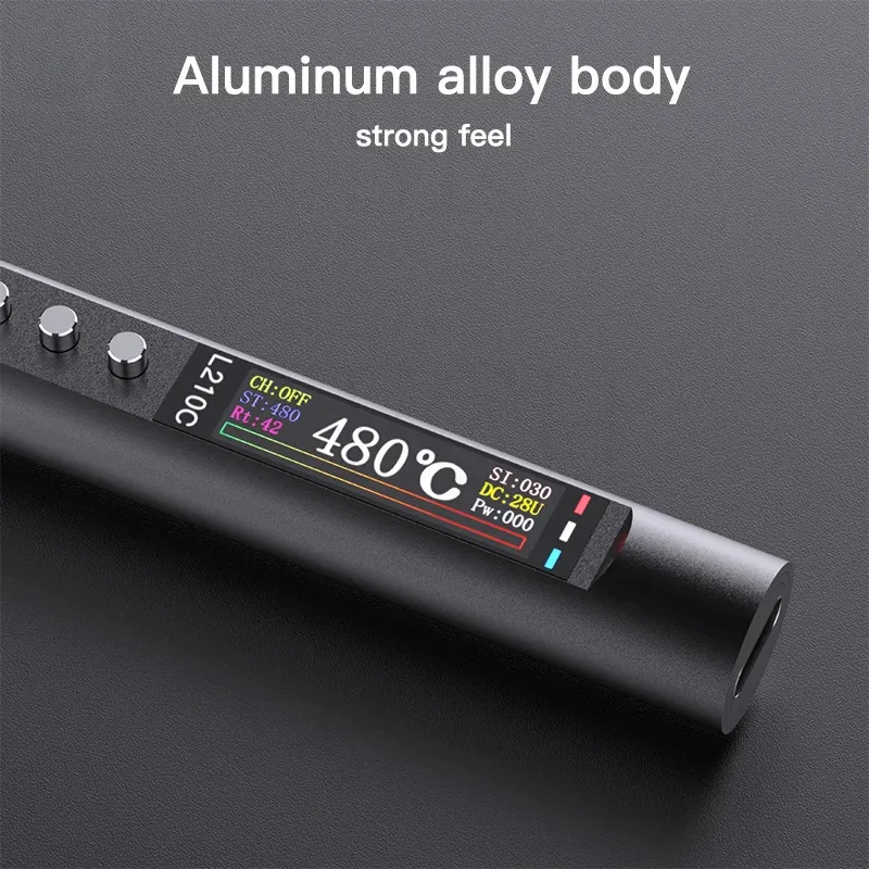210 245 Portable Wireless Electric Soldering Iron Kits C210 C245 Tip Auto Sleep USB Cordless Soldering Flat Iron without Battery