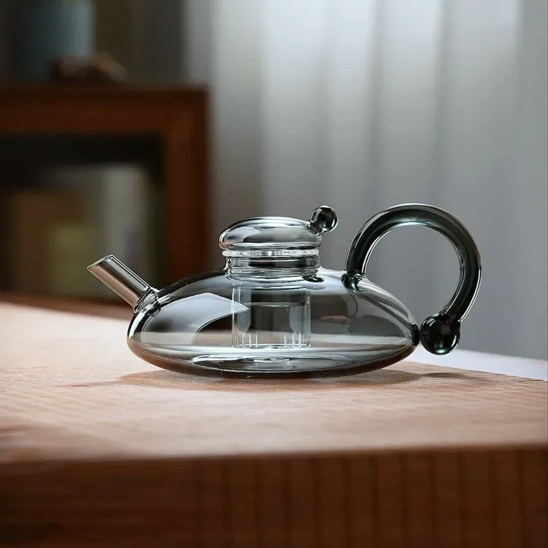 Nordic Heat Resistant Glass Tea Kettle with Infuser Teapot Set
