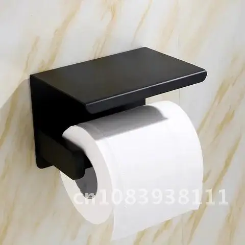 

Держатель для туалетной бумаги, настенное крепление, домашняя подставка для ванной комнаты, стойка с держателем для телефона, без перфорации