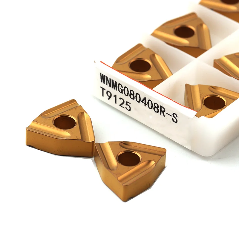10pcs WNMG080408-TM T9125 Carbide Inserts - Tungaloy Turning