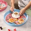 INS Antique Metal Serving Tray for Snacks Candy Bread Wedding Party Drinks Appetizer Storage Plate Desktop Ornaments Organizer 2