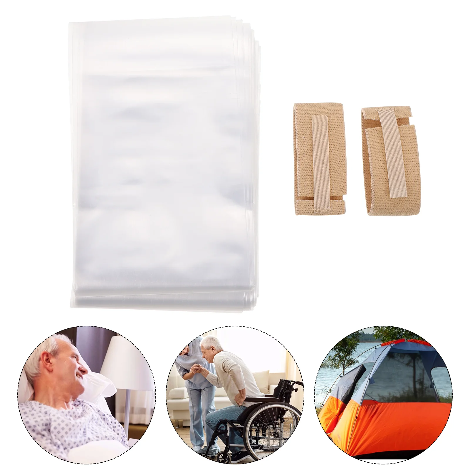 Urine Bag Hen Drainage Elderly Men Urination Care for Male Portable Urinary Travel