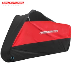 Premium Waterproof UV Protective Motorcycle Cover - All-Weather Indoor & Outdoor Shield - 2XL  2101-2200mm (MCZ002 Red)