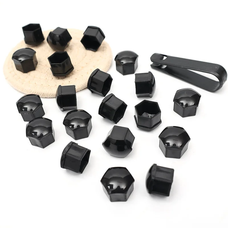 Car Wheel Nut Caps 20pcs Auto Tyre Hub Screw Anti-Rust Protection Cover Decoration 17mm 19mm 21mm